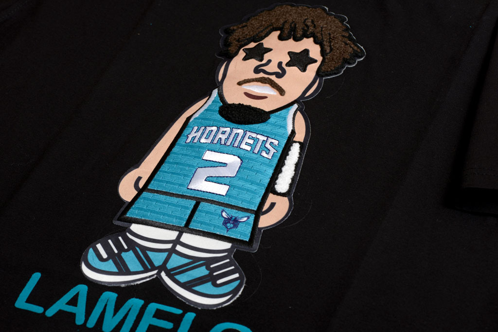 Pro Standard 夏洛特黃蜂隊 LaMelo Ball 漫畫人偶 T-Shirt