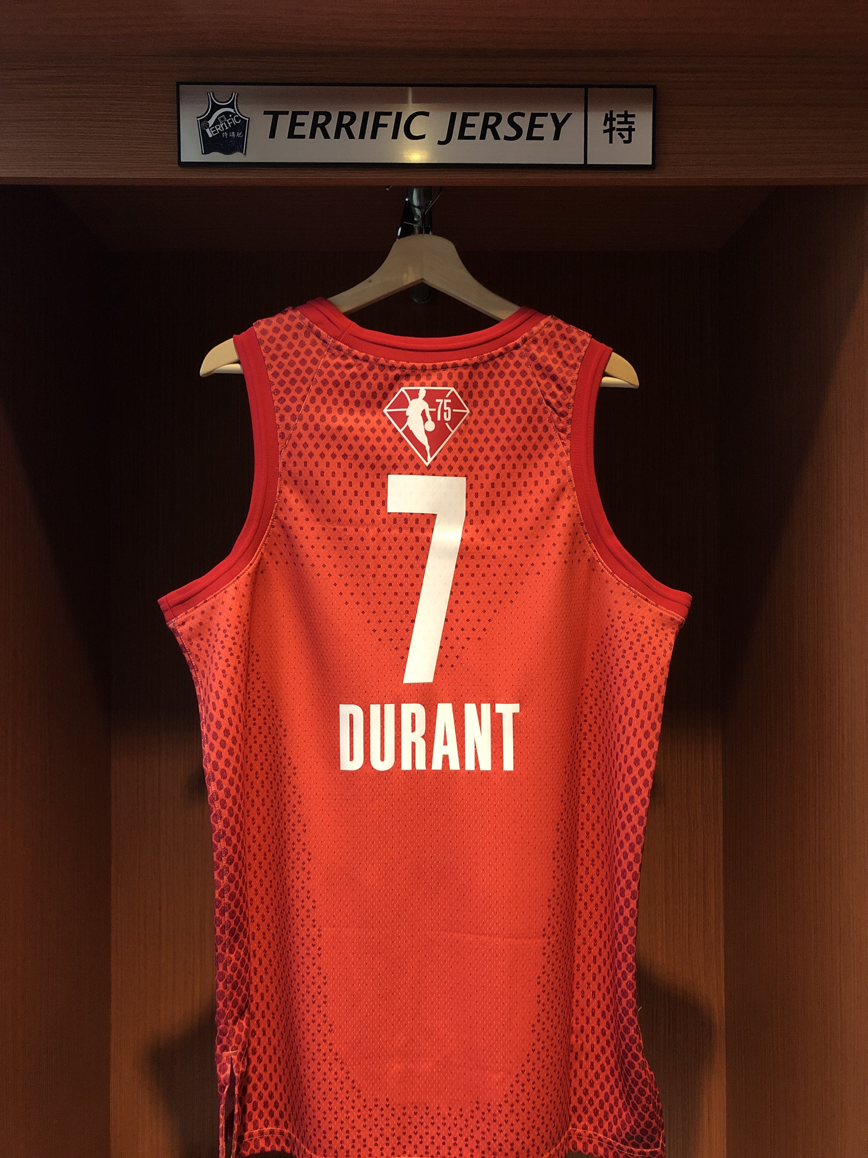 NBA球衣 Kevin Durant 21-22 明星賽 紅 75周年 鑽石標 All Star Jordan Swingman 球迷版 熱轉印 全新