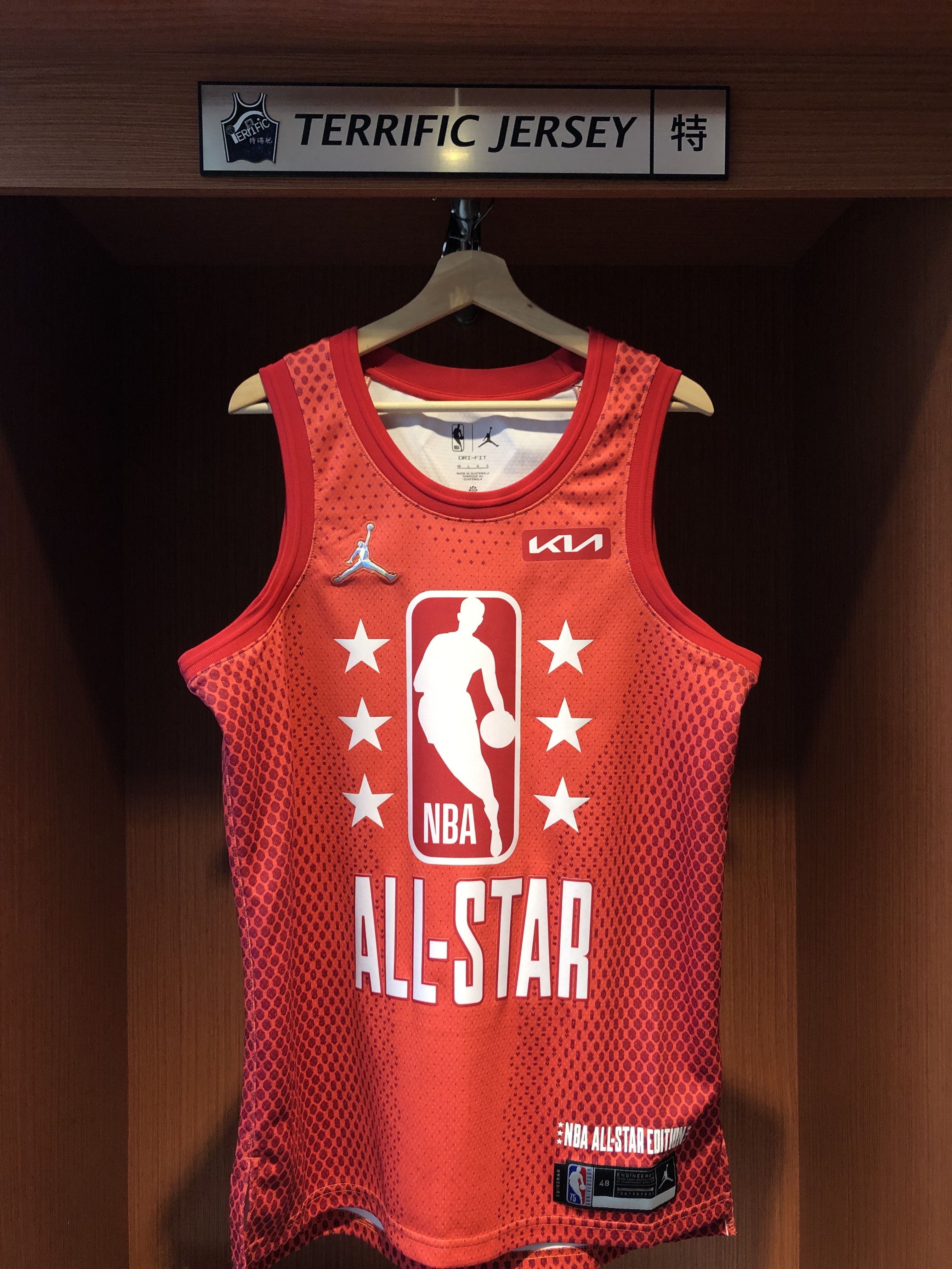 NBA球衣 Kevin Durant 21-22 明星賽 紅 75周年 鑽石標 All Star Jordan Swingman 球迷版 熱轉印 全新