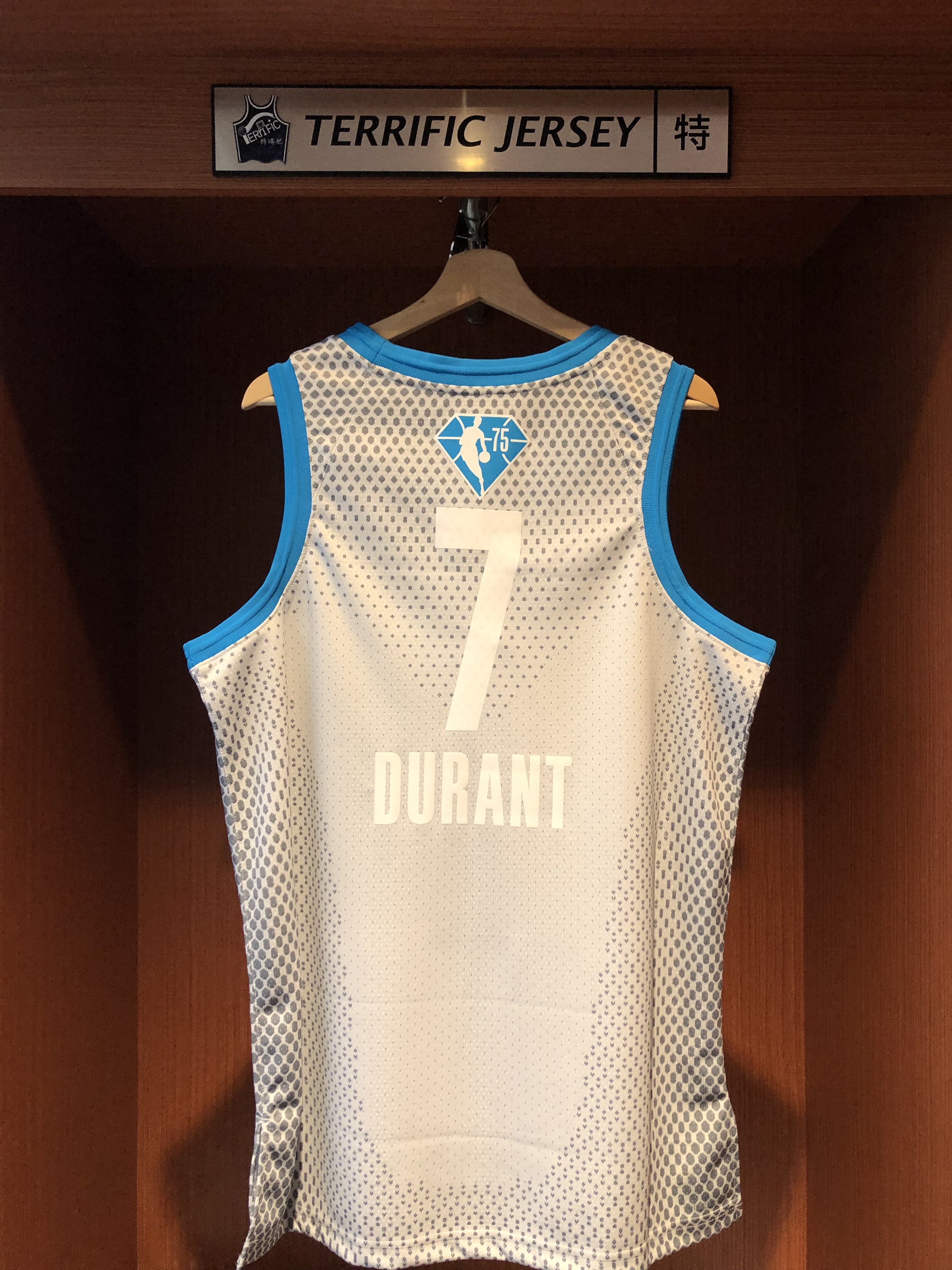 NBA球衣 Kevin Durant 21-22 明星賽 灰 75周年 鑽石標 All Star Jordan Swingman 球迷版 熱轉印 全新