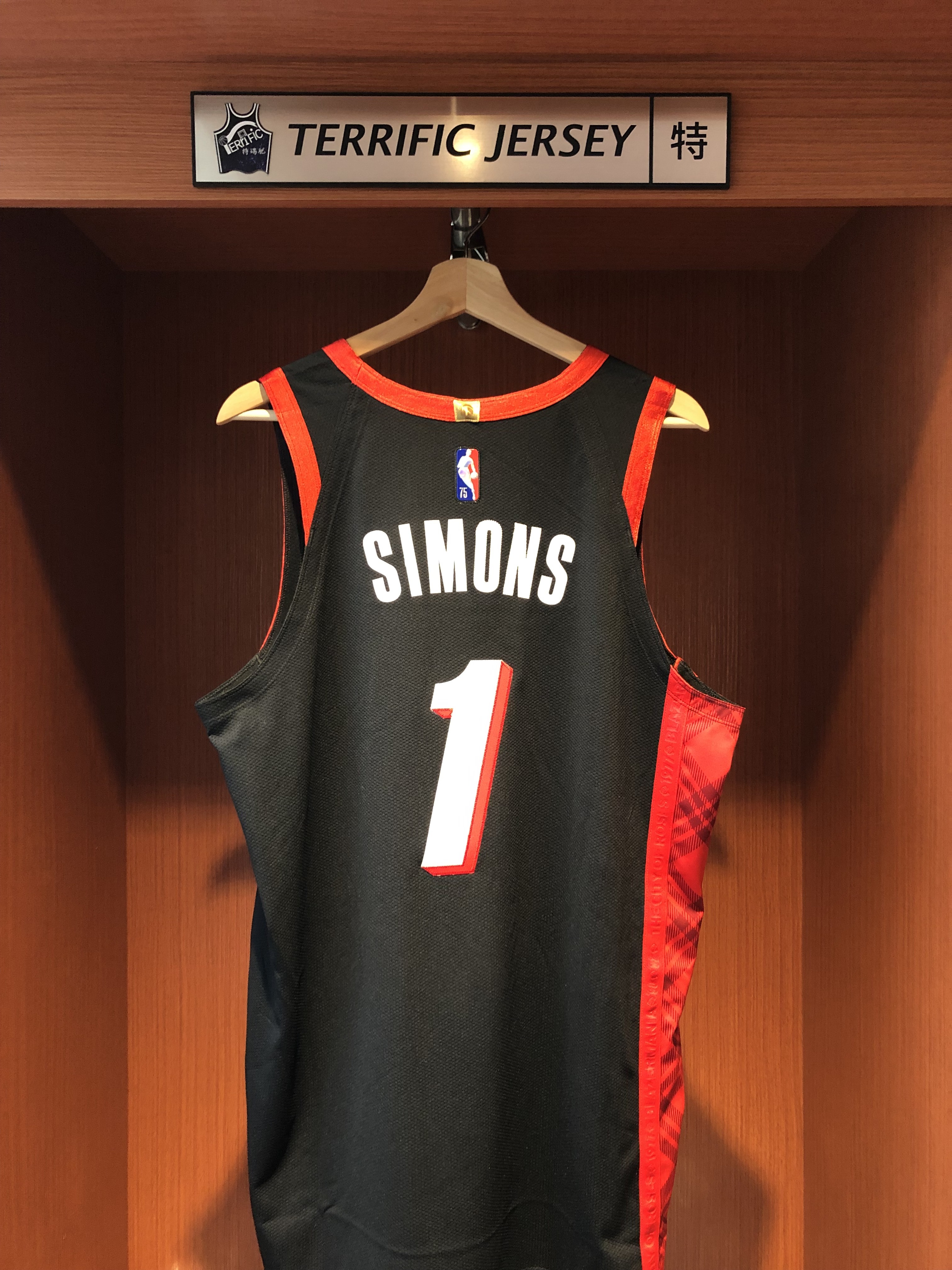 NBA球衣 Anfernee Simons 波特蘭拓荒者城市 75周年 鑽石標 City Nike Authentic 球員版 電繡 含贊助商標 全新