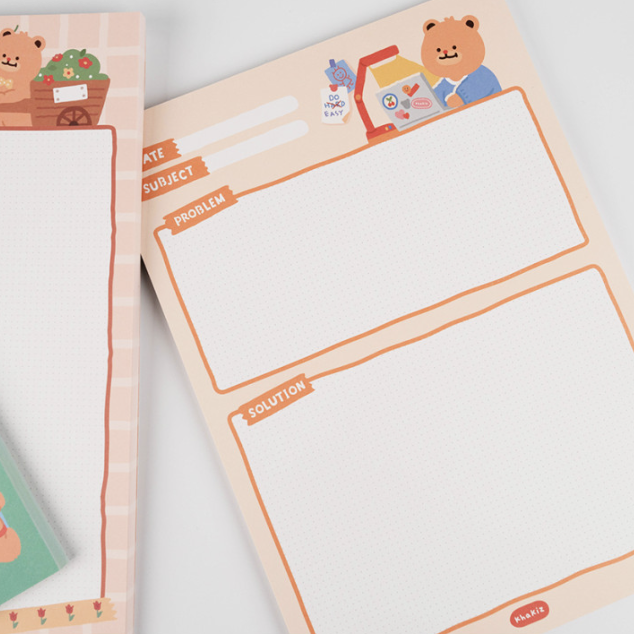 Khakiz B5 Notepad－Problem & Solution (Korean Stationery Brand)