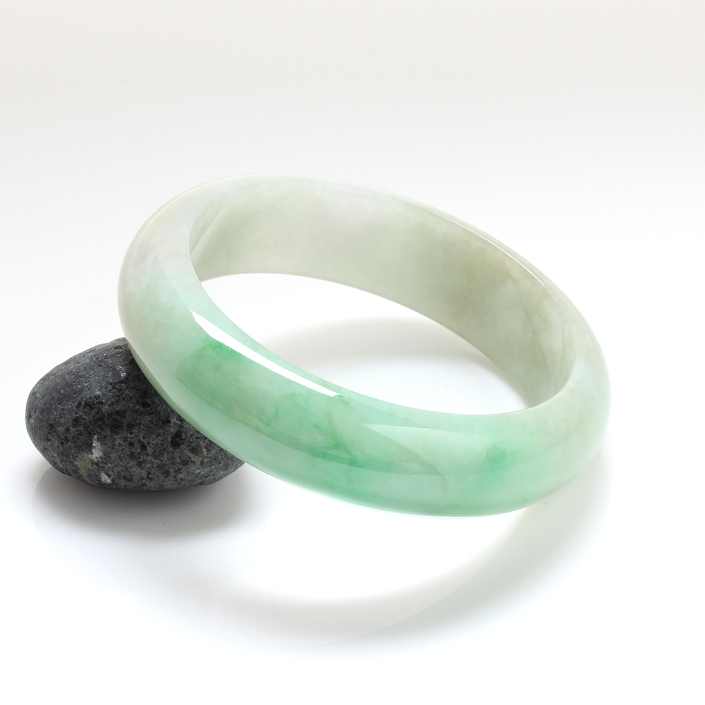 【雅紅珠寶】天然冰糯種正陽綠翡翠手鐲-58mm-#19-B0188