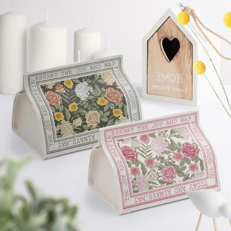 ins田園風棉麻紙巾盒