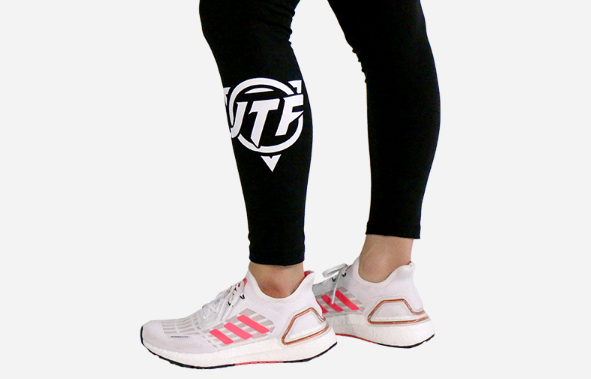 JTF透氣彈性黑色打底褲