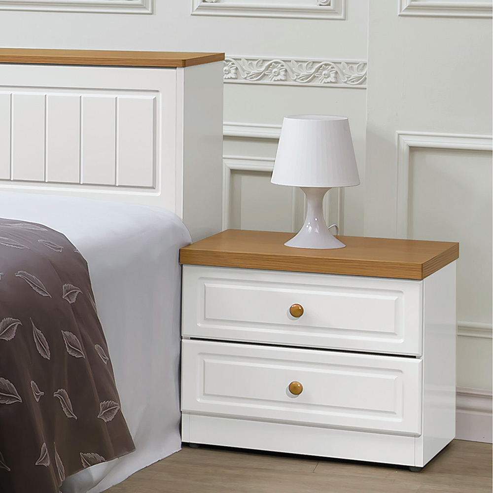 鄉村風純白床頭櫃 鄉村風純白床頭櫃