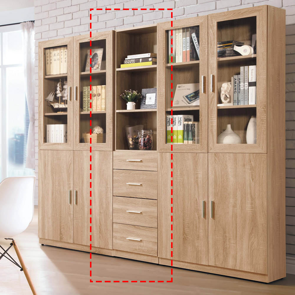 盧卡斯1.3尺四抽書櫃