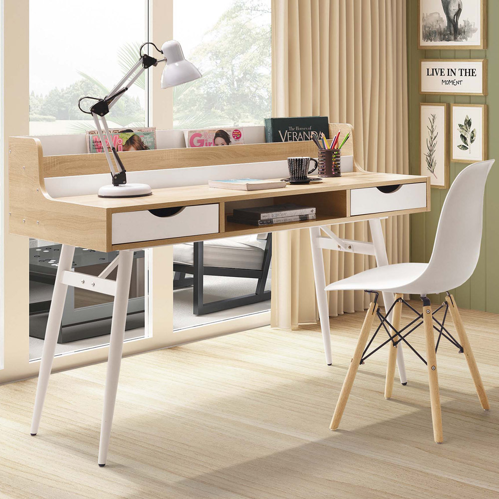 羅傑4尺置物書桌(SF9606白)