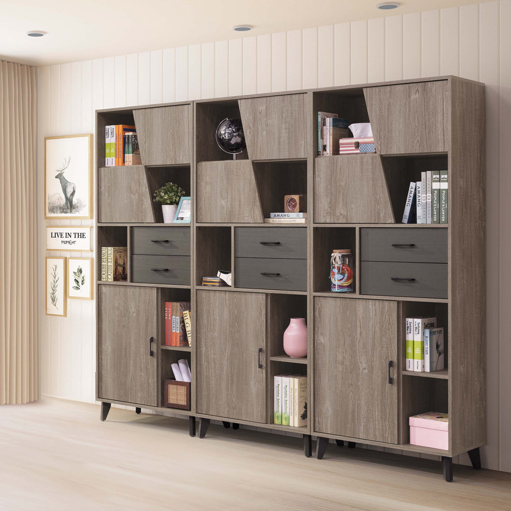 奧蘭多8尺系統式書櫃組(F320×3)