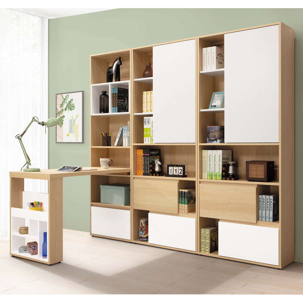 7.4尺書櫃桌組H531+H532×2+G257+G258