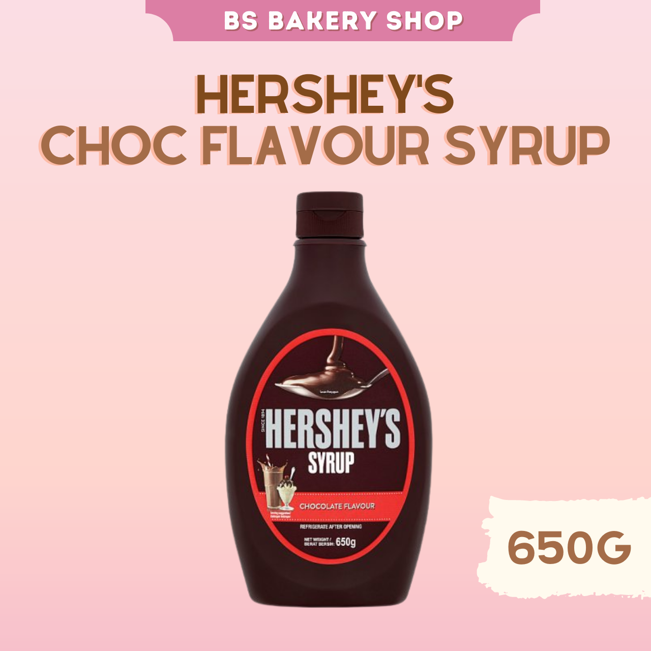 【Hershey's Syrup Chocolate Flavor 650g】