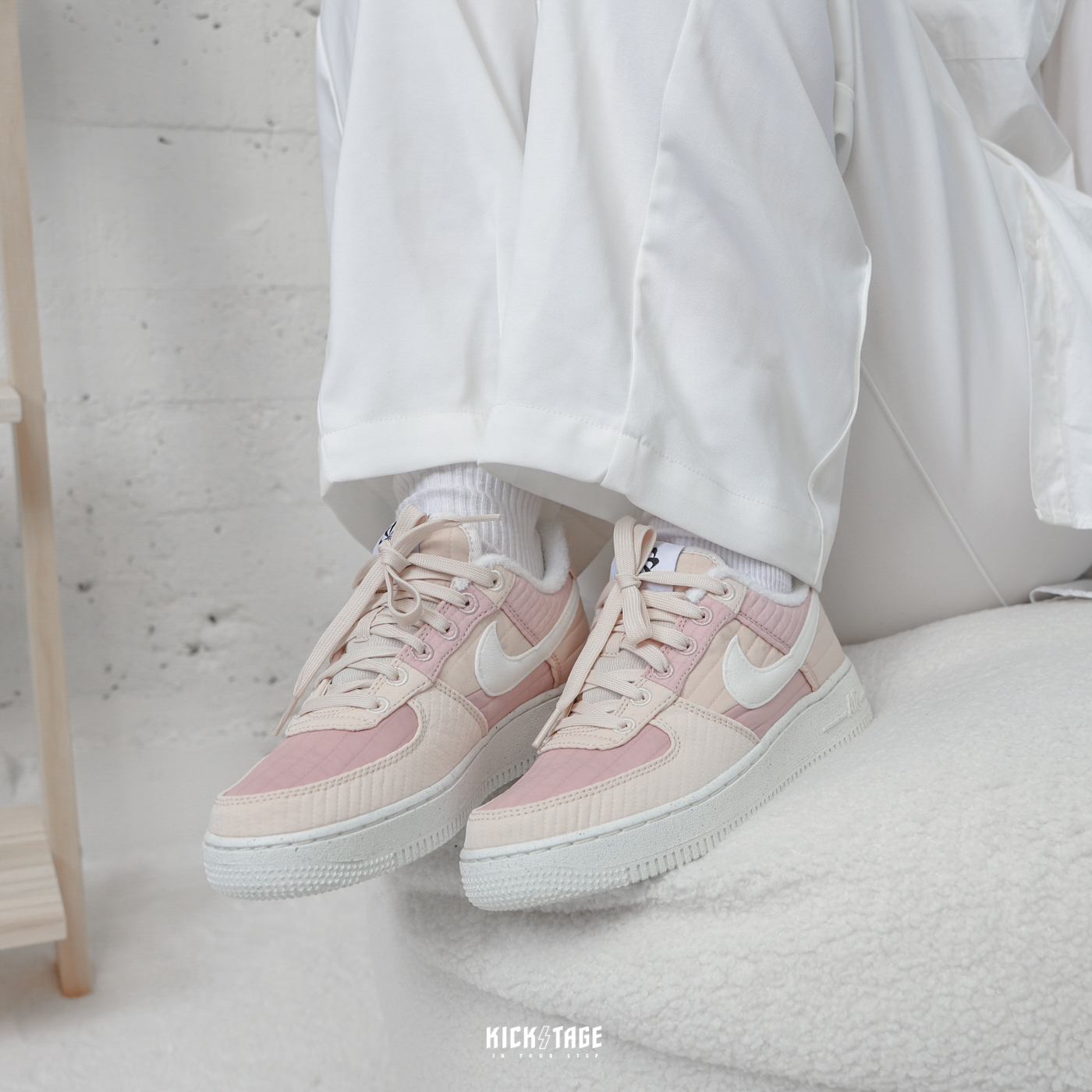 女鞋NIKE AIR FORCE 1 LXX NN 毛絨絨AF1 粉紅熊寶寶【DH0775-201】橘棕泰