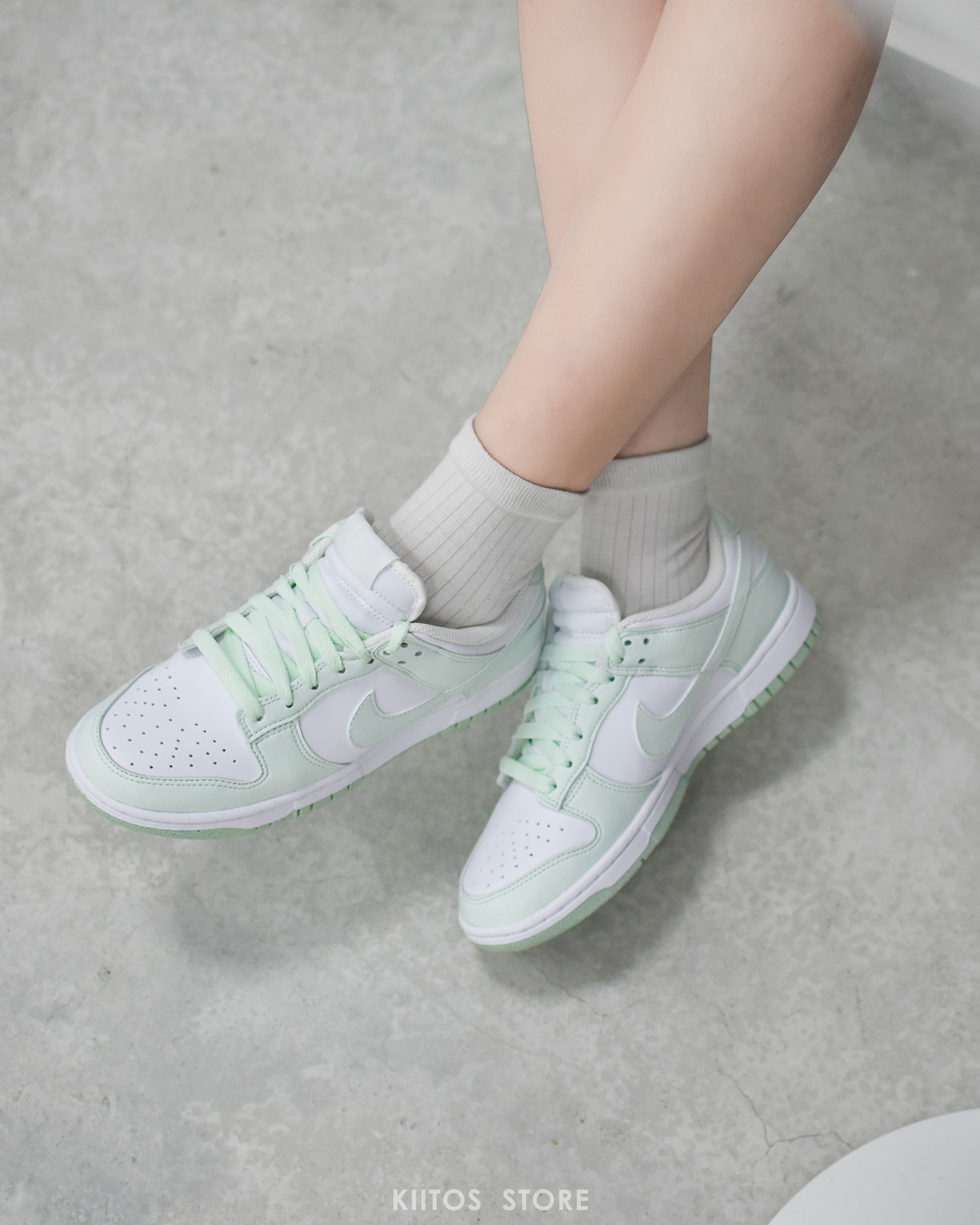 Nike Dunk Low 粉綠色