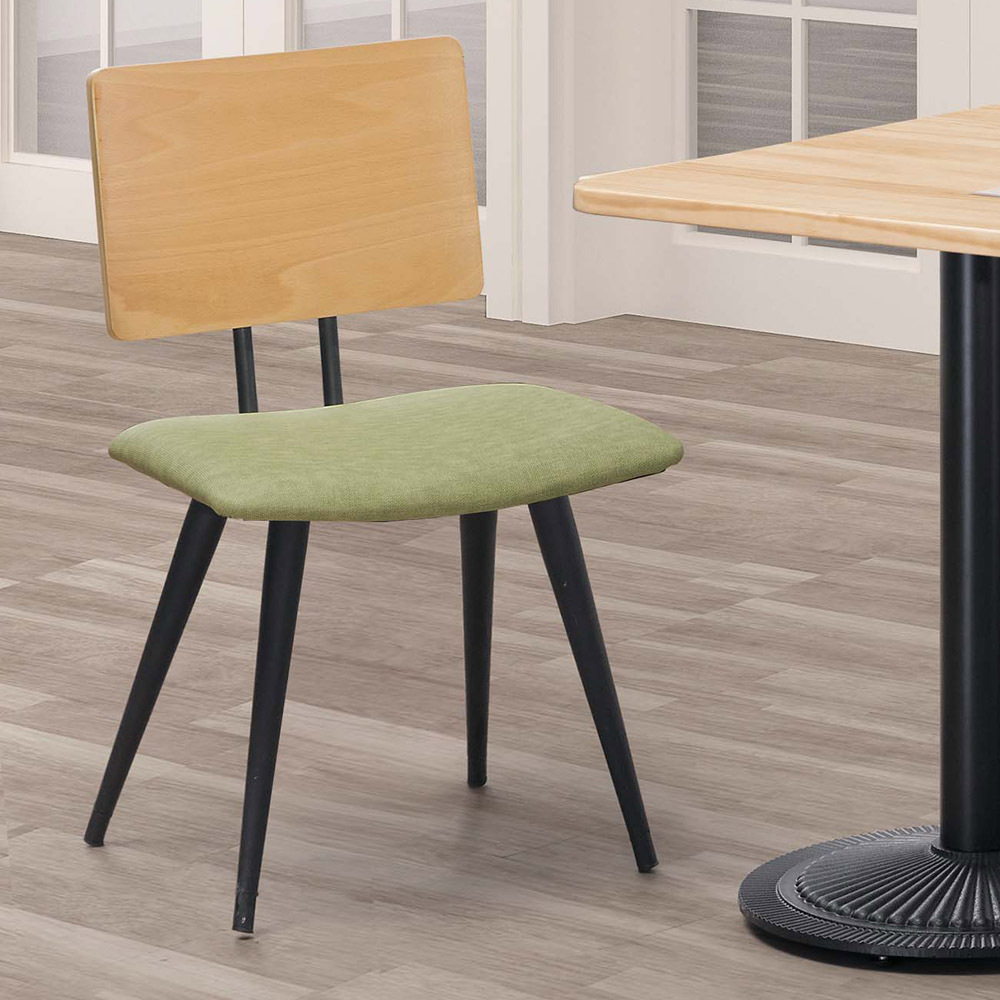 雷休本色綠皮餐椅(D901)