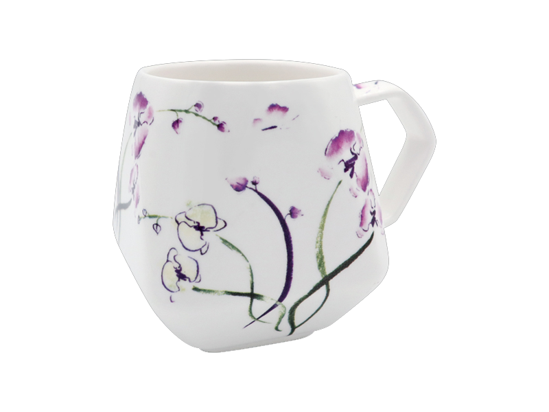 L64-蘭花蝴蝶天燈馬克杯