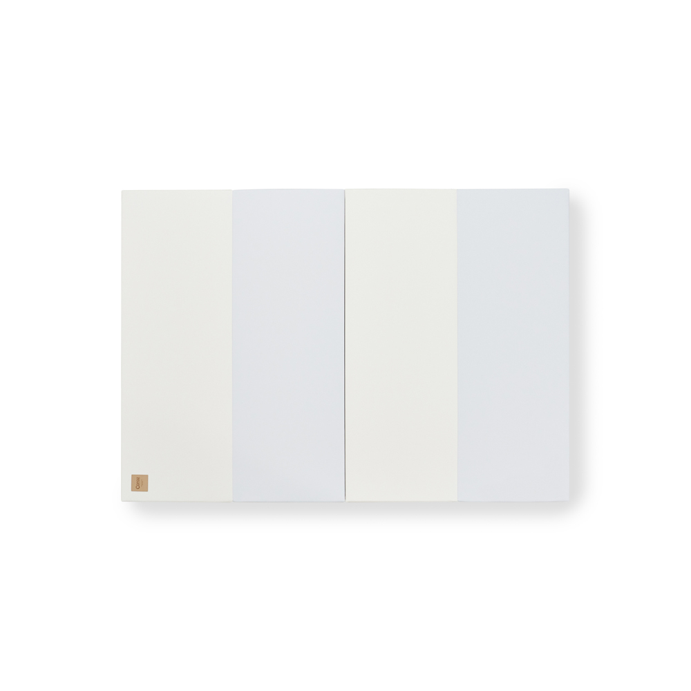 Caraz W4 加厚摺摺地墊 200 x 140 x 4厘米 -霧灰色/溫暖米/彩色