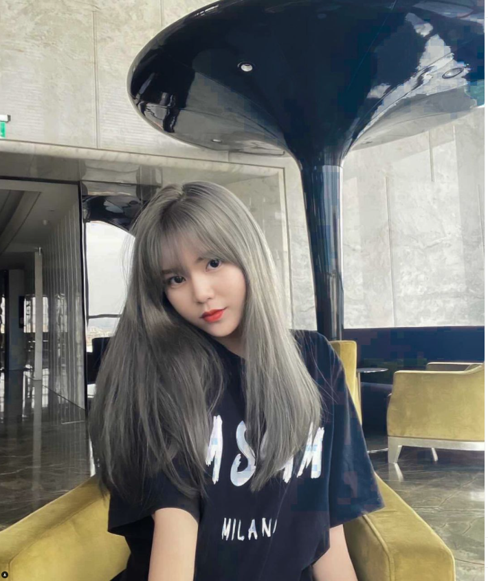 Anson染髮作品－亞麻綠