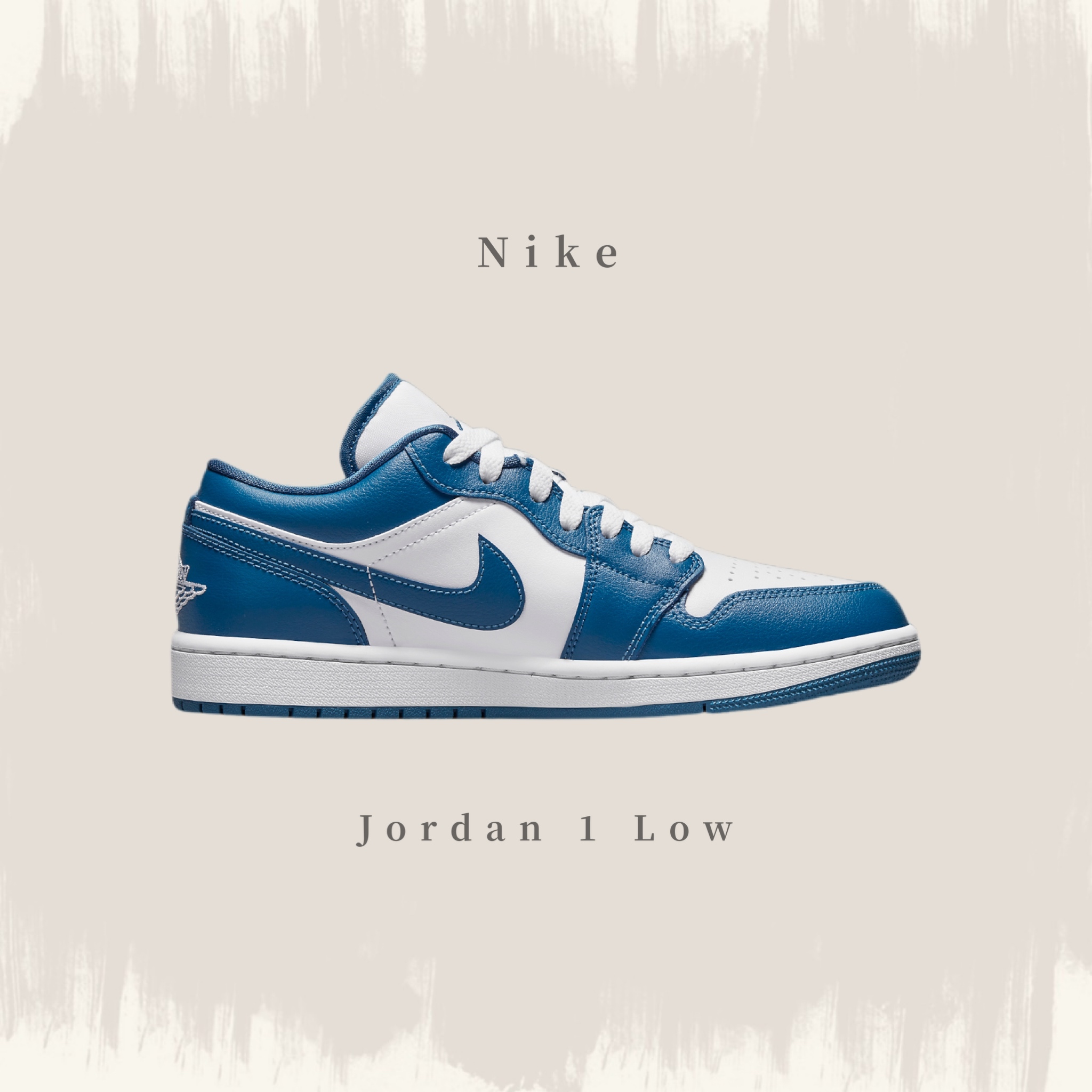 Nike WMNS Air Jordan 1 Low Marina Blue 海洋藍白低筒全新正品DC