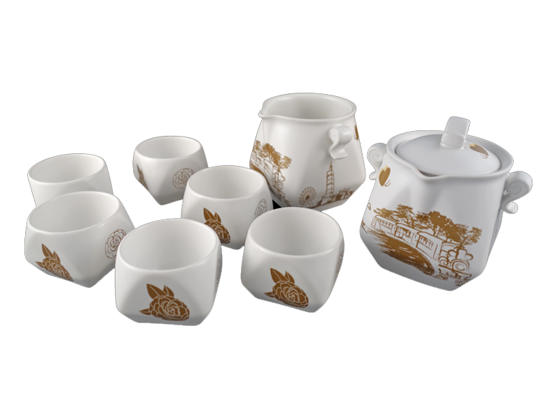 L80-3D風華台灣天燈茶具(一壺一海六杯)