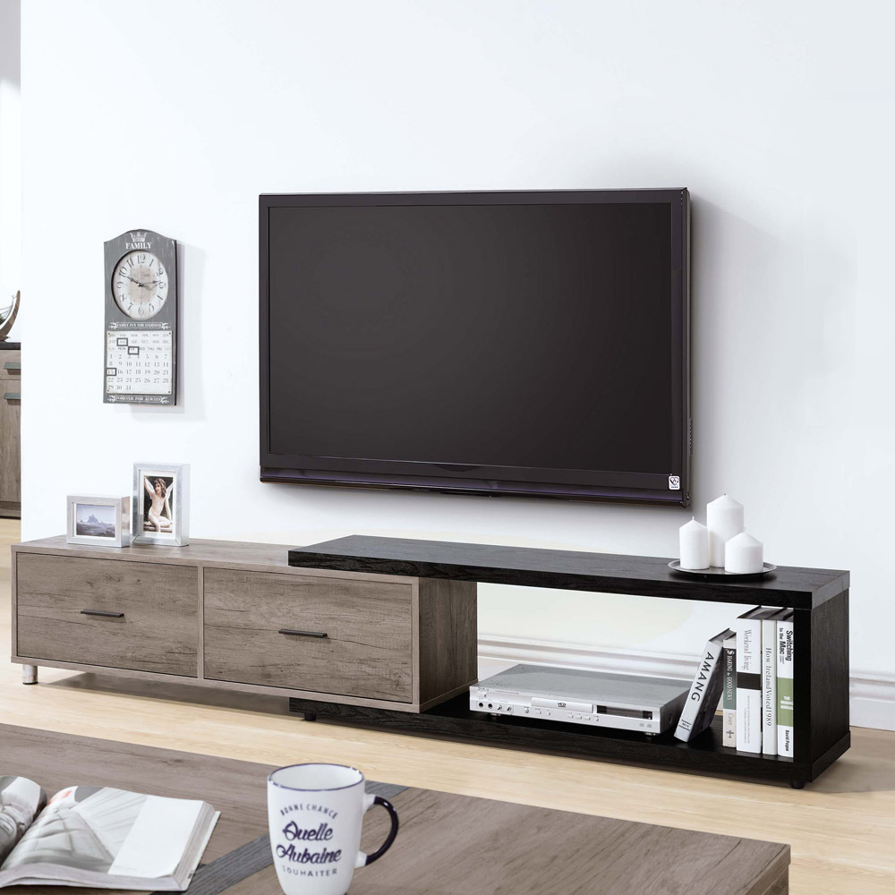 肯特古橡色4尺伸縮長櫃(B881)