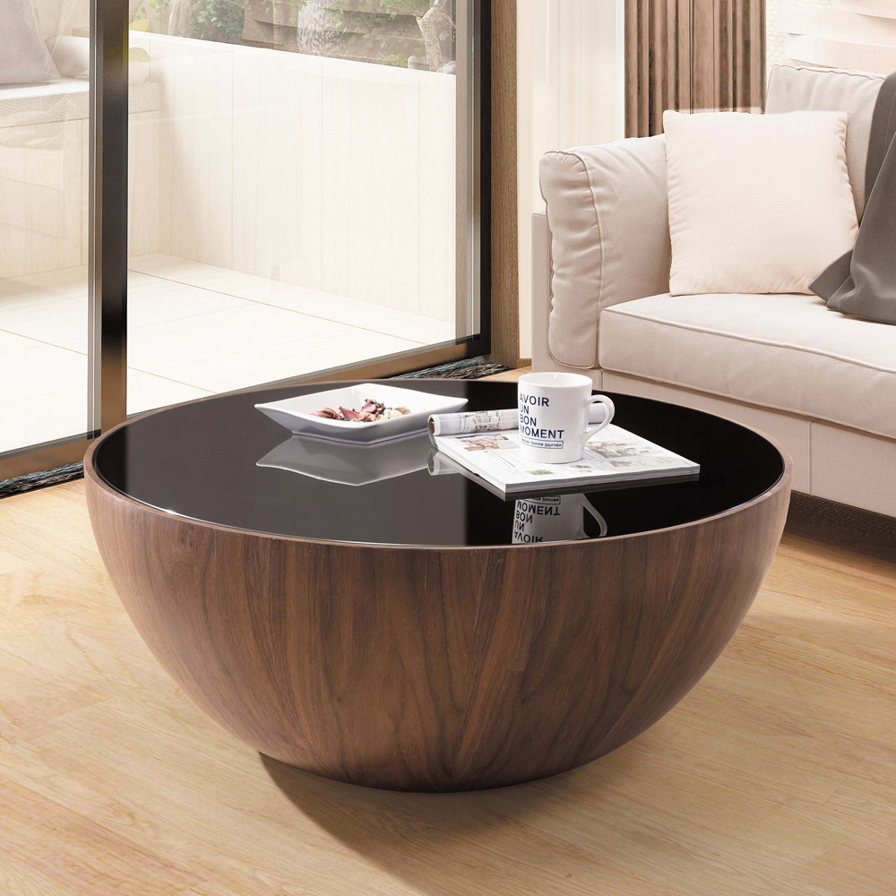 博斯木紋玻璃大茶几(G746)