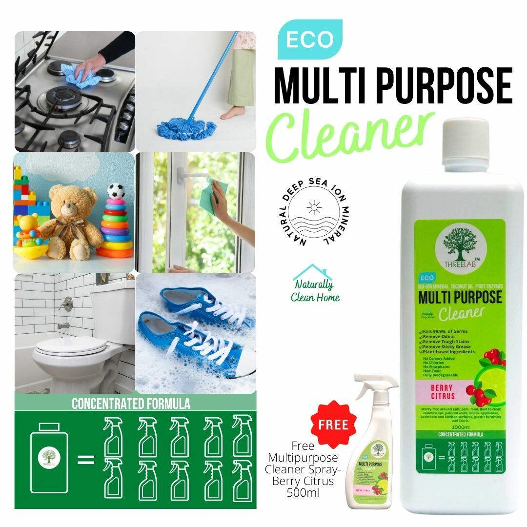 ThreeLab Multipurpose Cleaner Berry (Concentrated) 1 Liter