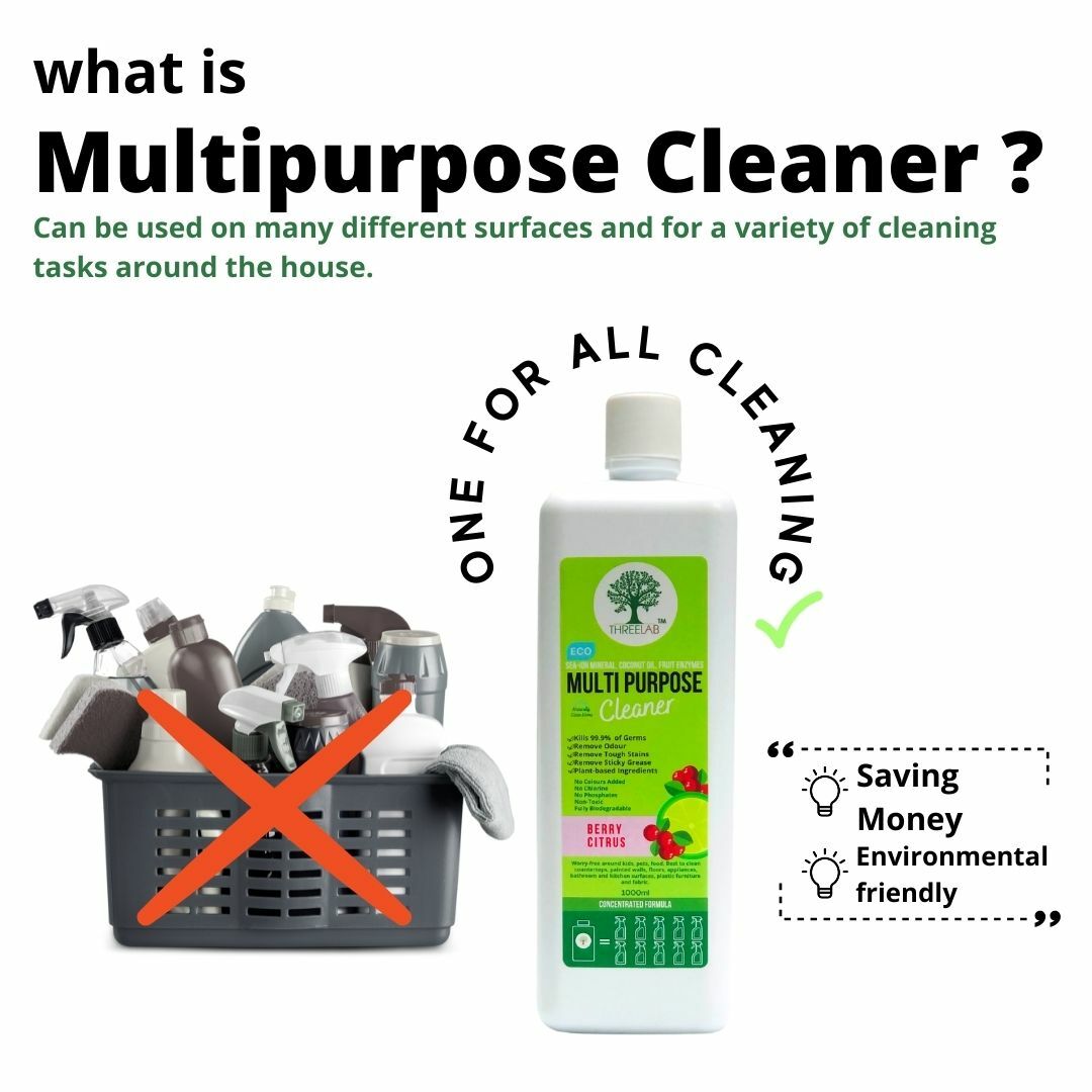 ThreeLab Multipurpose Cleaner Berry (Concentrated) 1 Liter