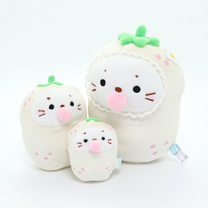 Sirotan  絨毛娃娃 (白草莓兄弟/藍莓兄弟) 14.5cm