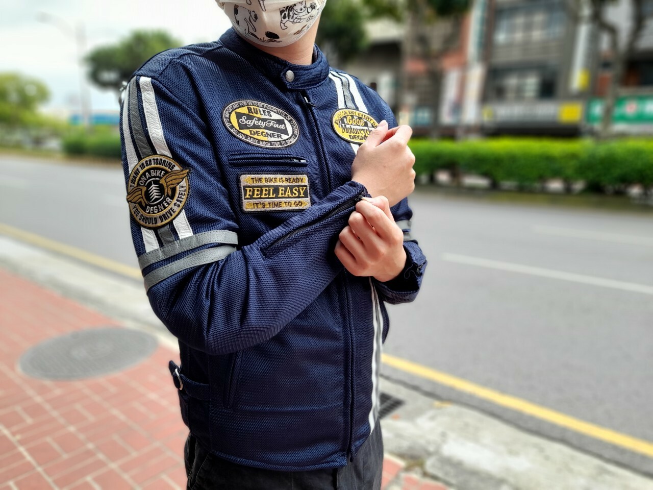 DEGNER 22SJ-1 BLUE 藍 夏季防摔衣