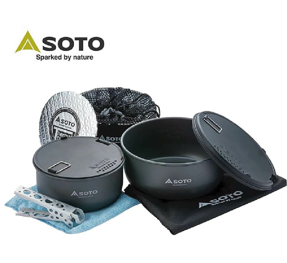 SOTO 日本 戶外鍋具9件組 SOD-501  燒烤爐/BBQ/炊具/適合戶外露營/烤肉 51DA05409