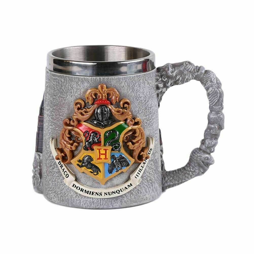 哈利波特-不鏽鋼杯-霍格華茲校徽