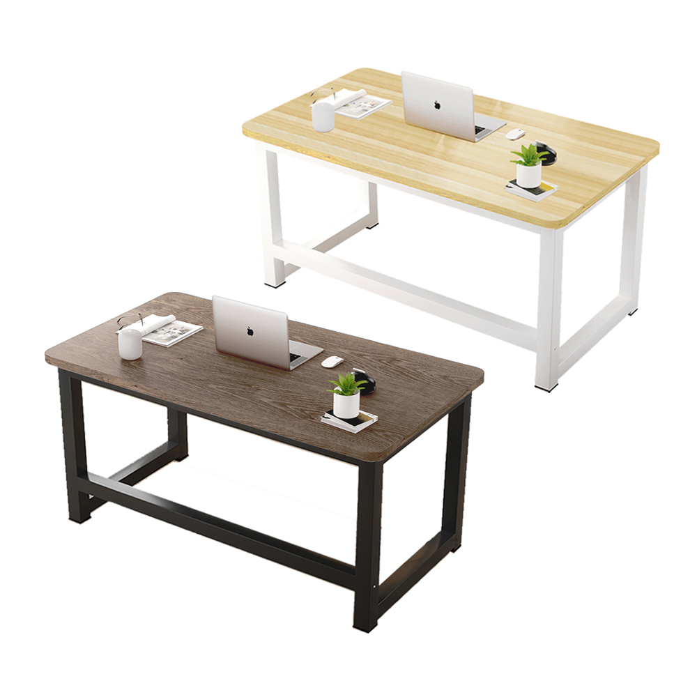 【慢慢家居】獨家款-精工級現代簡約鋼木電腦桌(100cm/120cm/140cm)