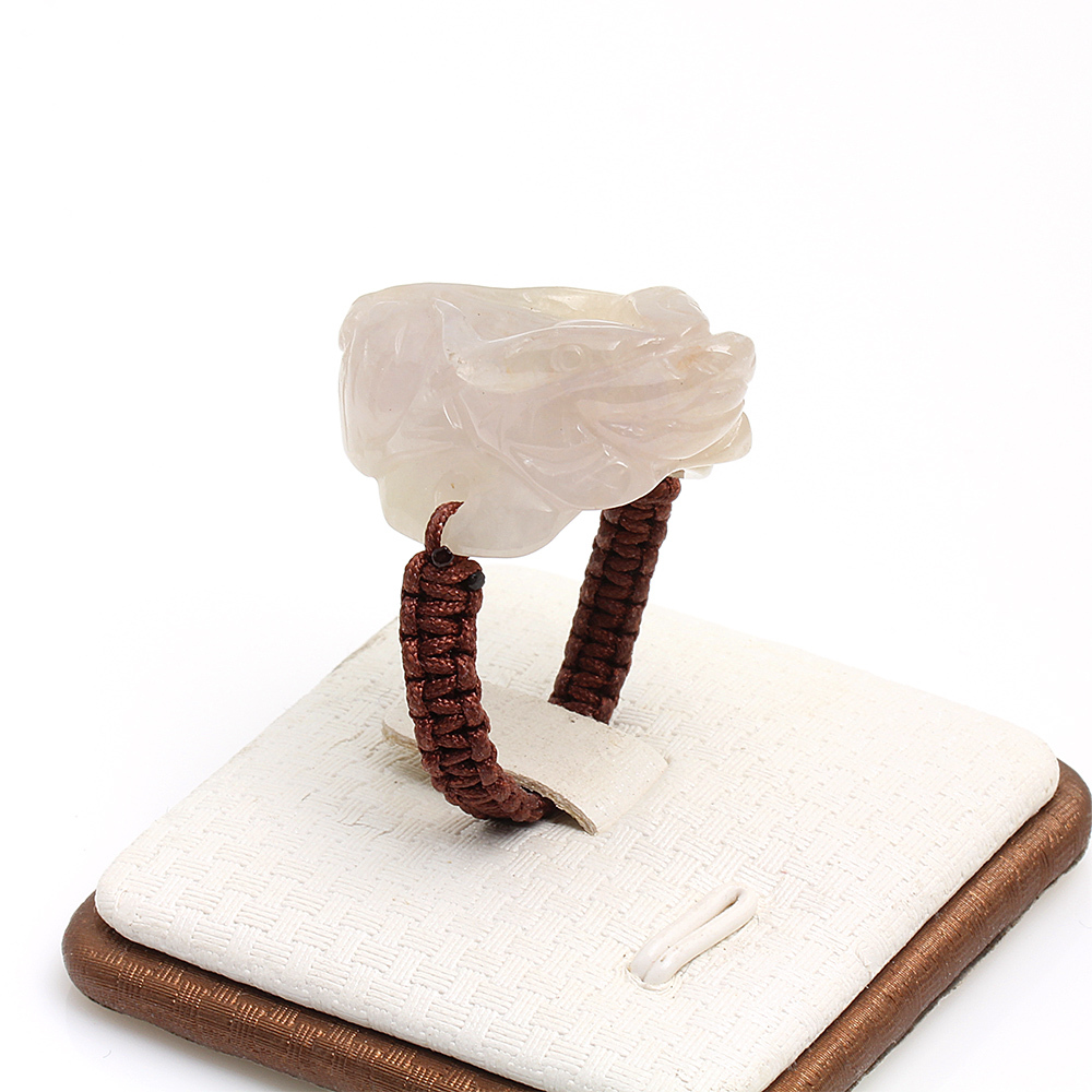 天然冰糯種紫蘿蘭翡翠貔貅戒指-#12-雅紅珠寶