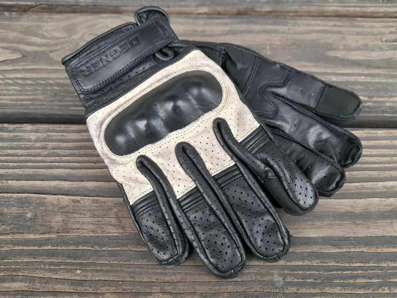 DEGNER TG-76M 黑白 皮手套