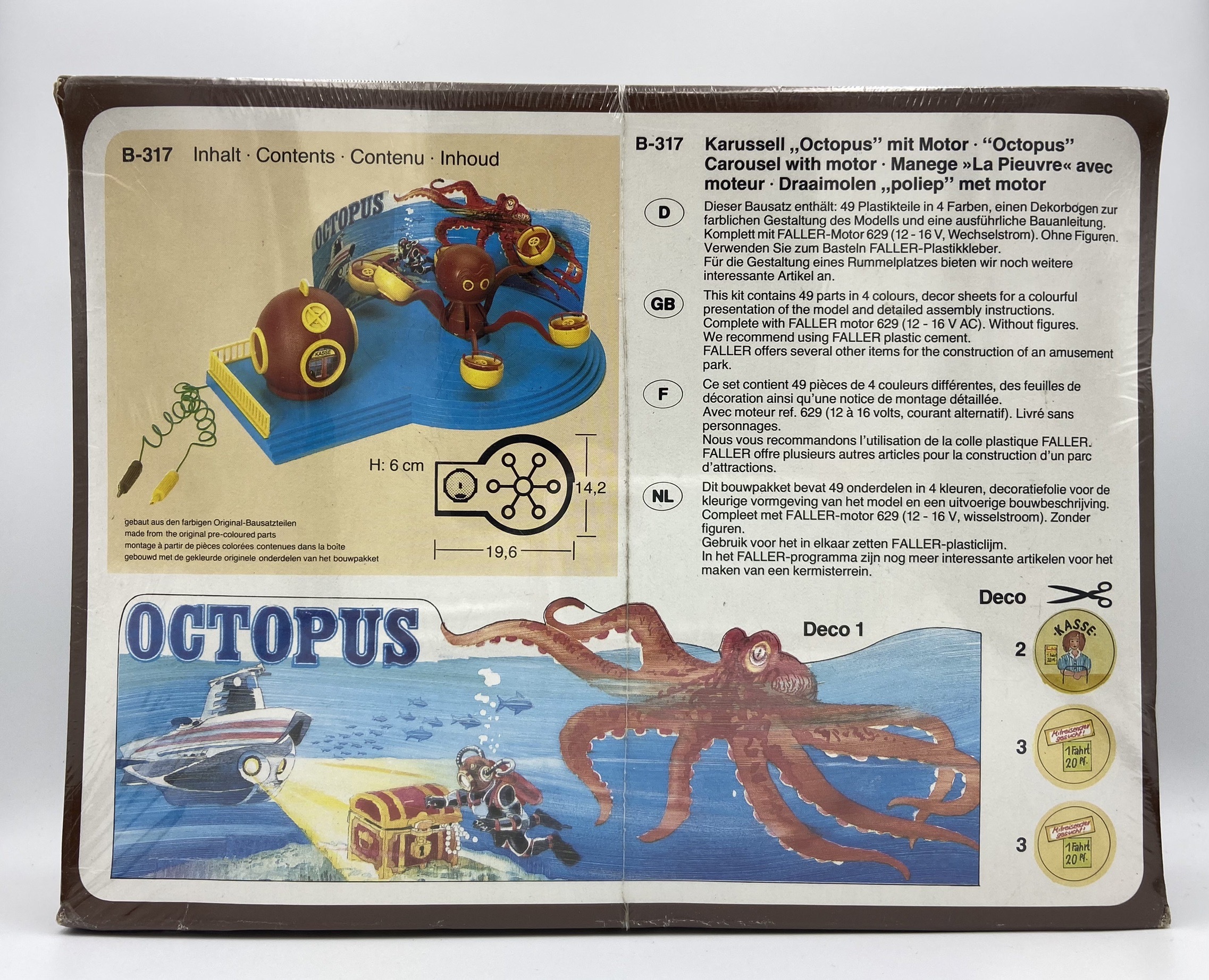 Faller B-317 HO規 深海章魚.會動