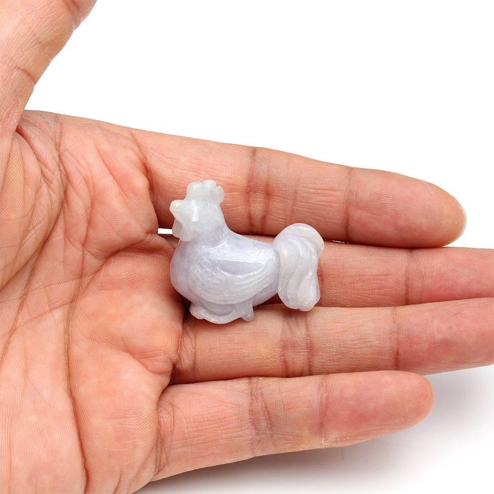 雞鳴曉旦天然紫翡翠玉墜項鍊-十二生肖-雞-雅紅珠寶