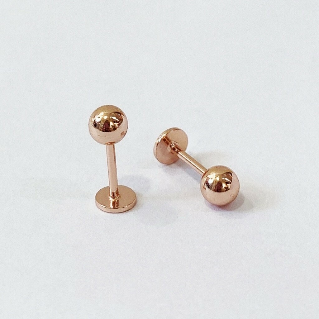 純銀 平底素面珠珠(單支價)