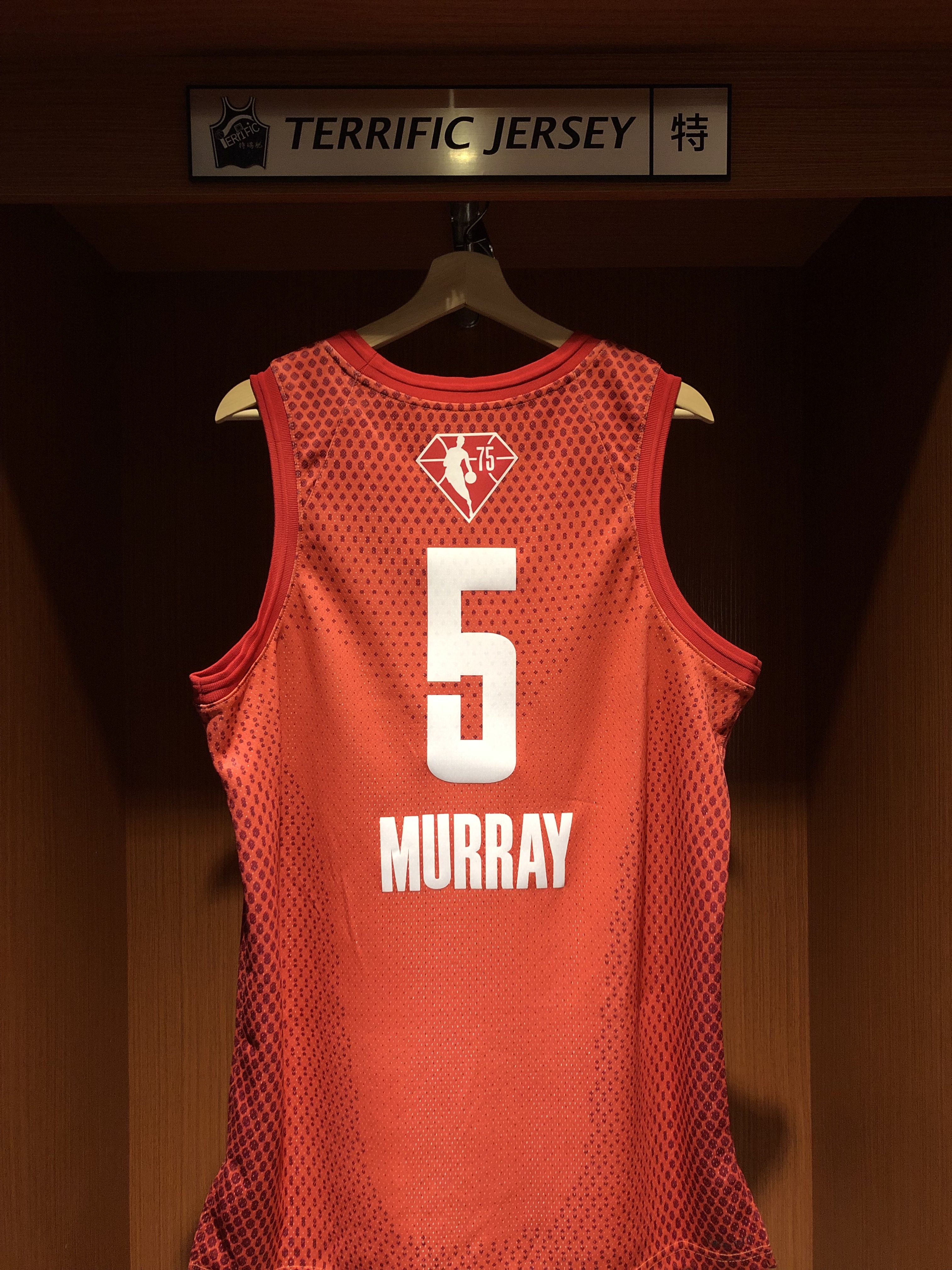 NBA球衣 Dejounte Murray 21-22 明星賽 紅 75周年 鑽石標 All Star Jordan Swingman 球迷版 熱轉印 全新