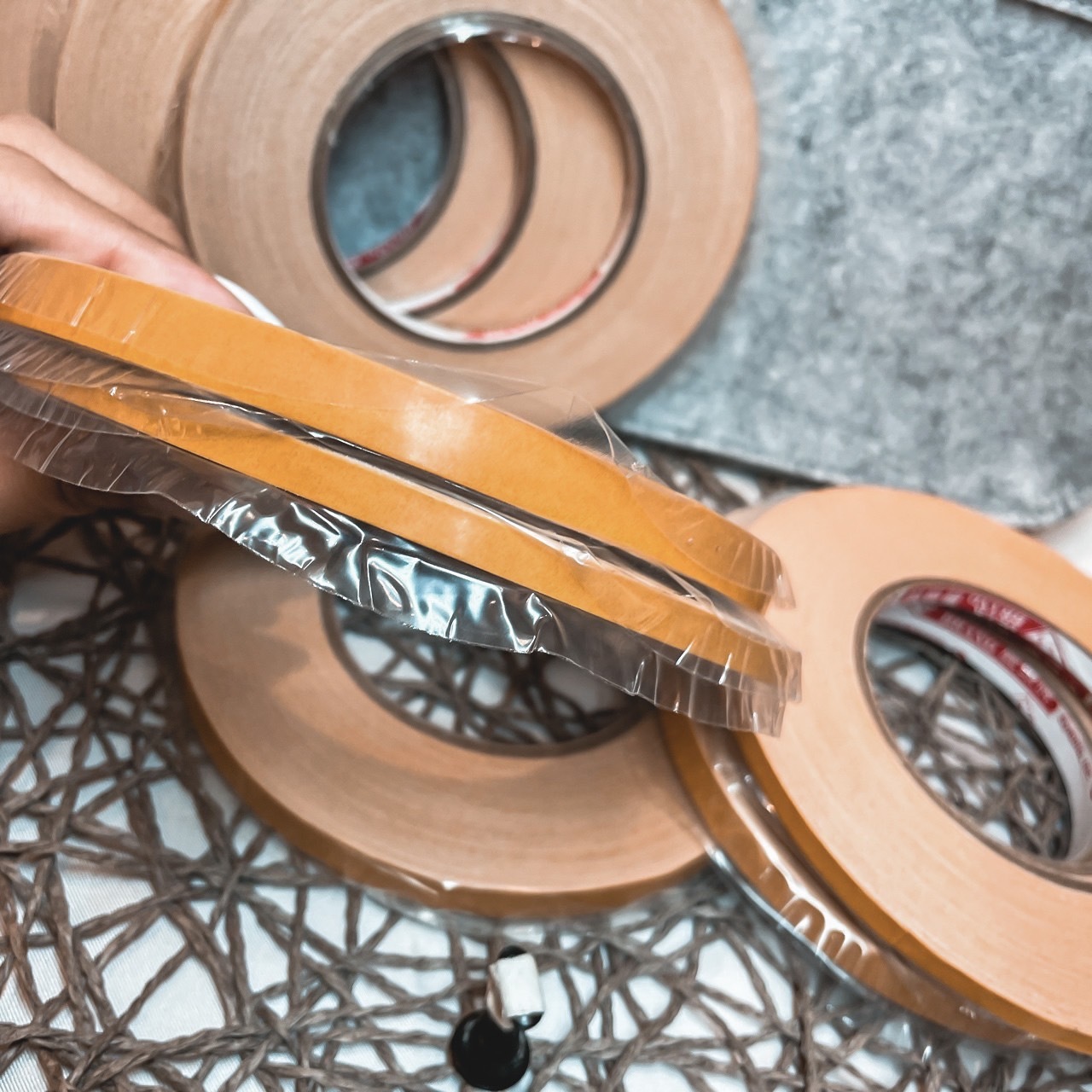 黏甲片座雙面膠