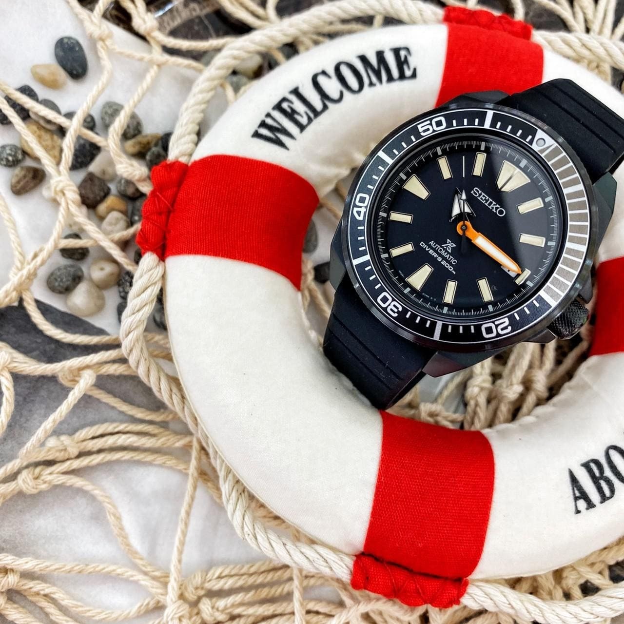 【SEIKO 精工】Prospex 黑潮系列夜潛武士 限量潛水機械錶 4R35-04W0C 43.8mm  現代鐘錶