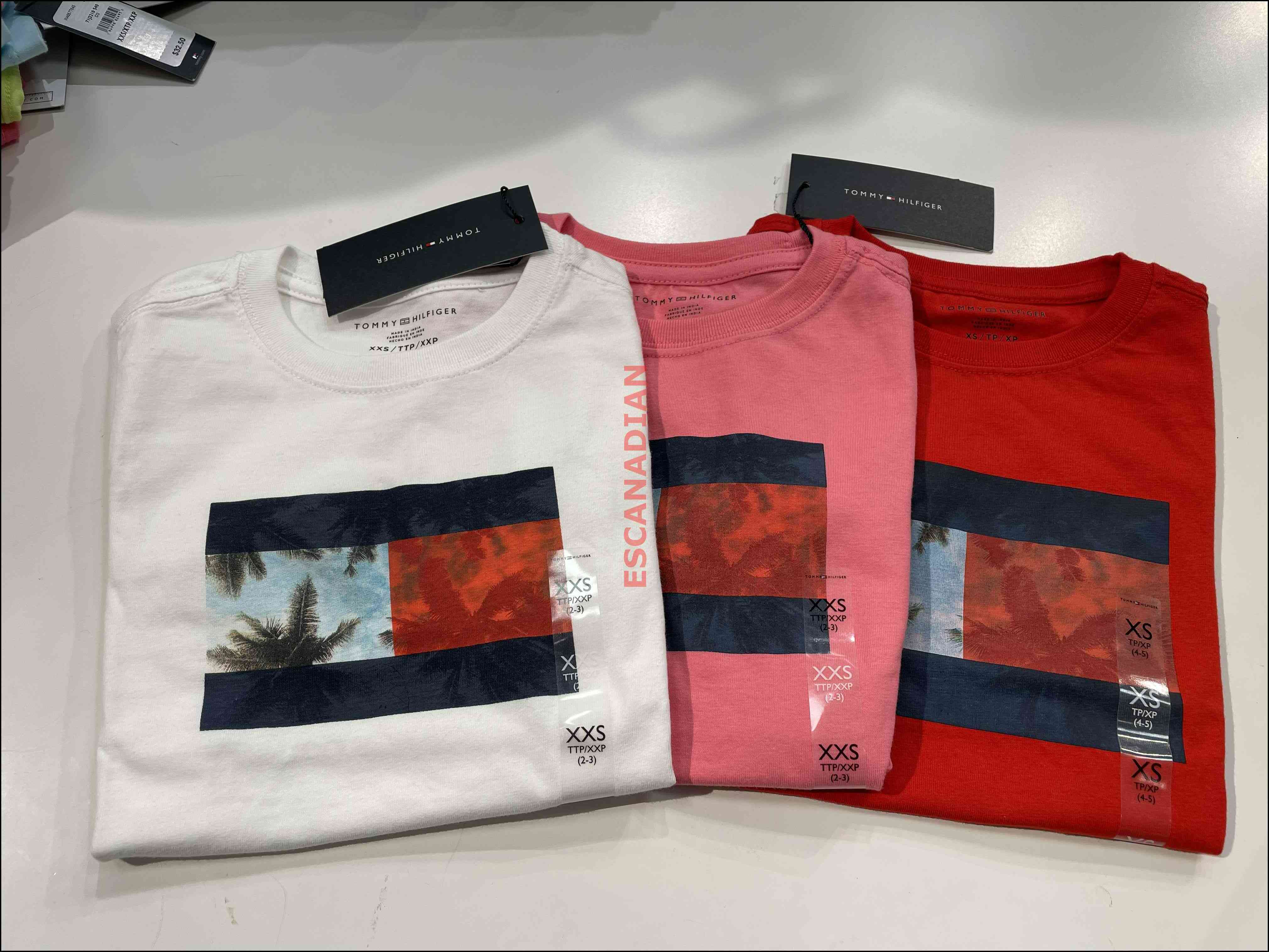 TOMMY 男大童 大國旗 短TEE (3色)