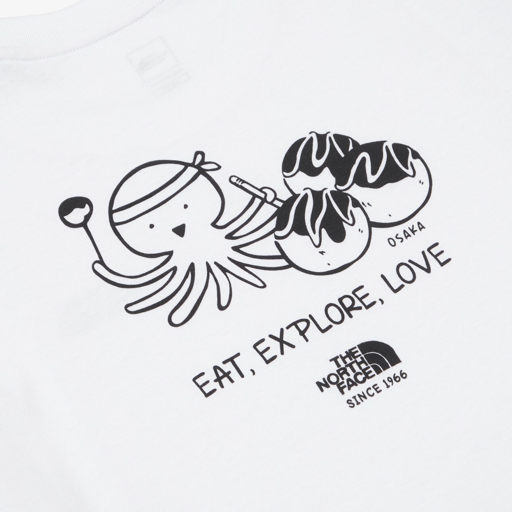 THE NORTH FACE CITY TRAVEL 短袖 白 城市系列 章魚燒 大阪 NT7UN18B