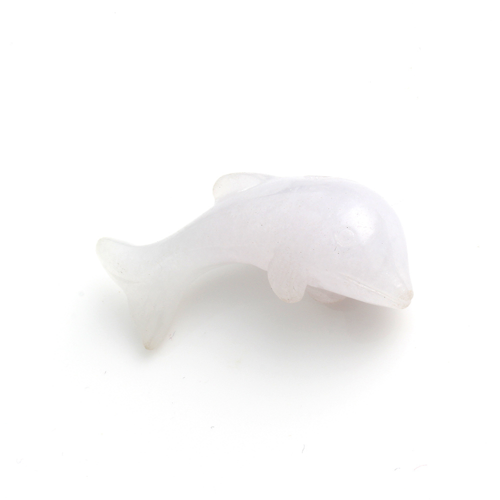 魚躍龍門天然淡粉翡翠玉墜項鍊-海豚-雅紅珠寶