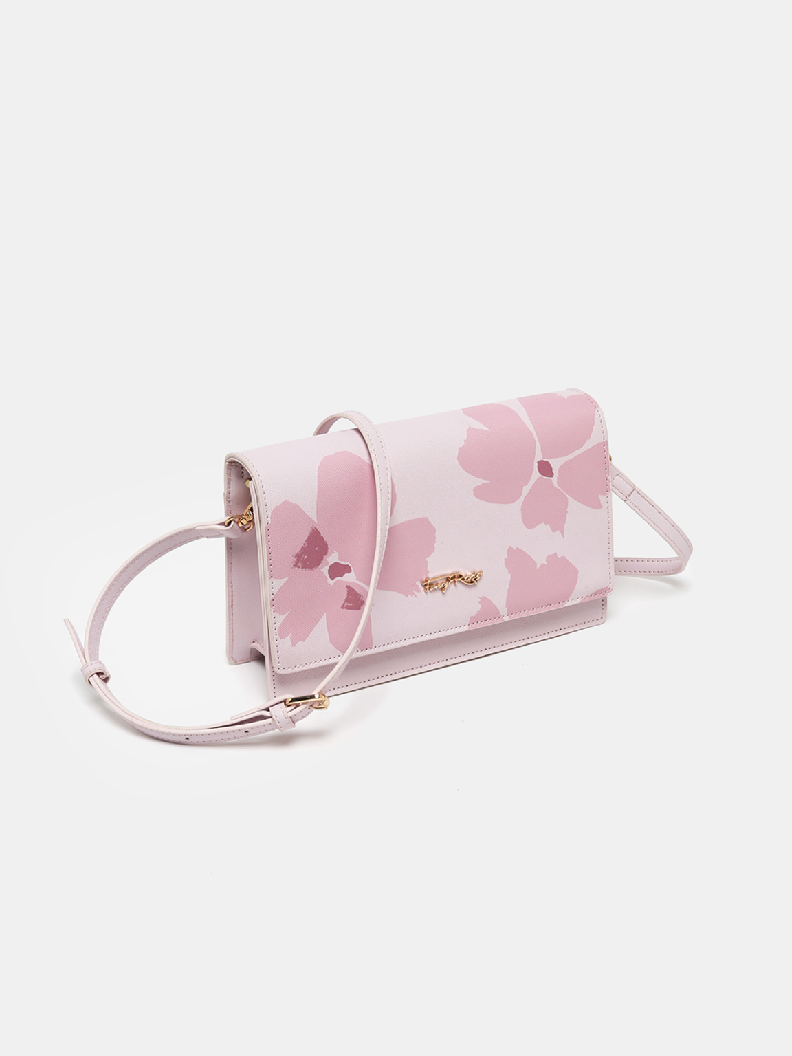 Rosy Romance Floral Print Shoulder Bag