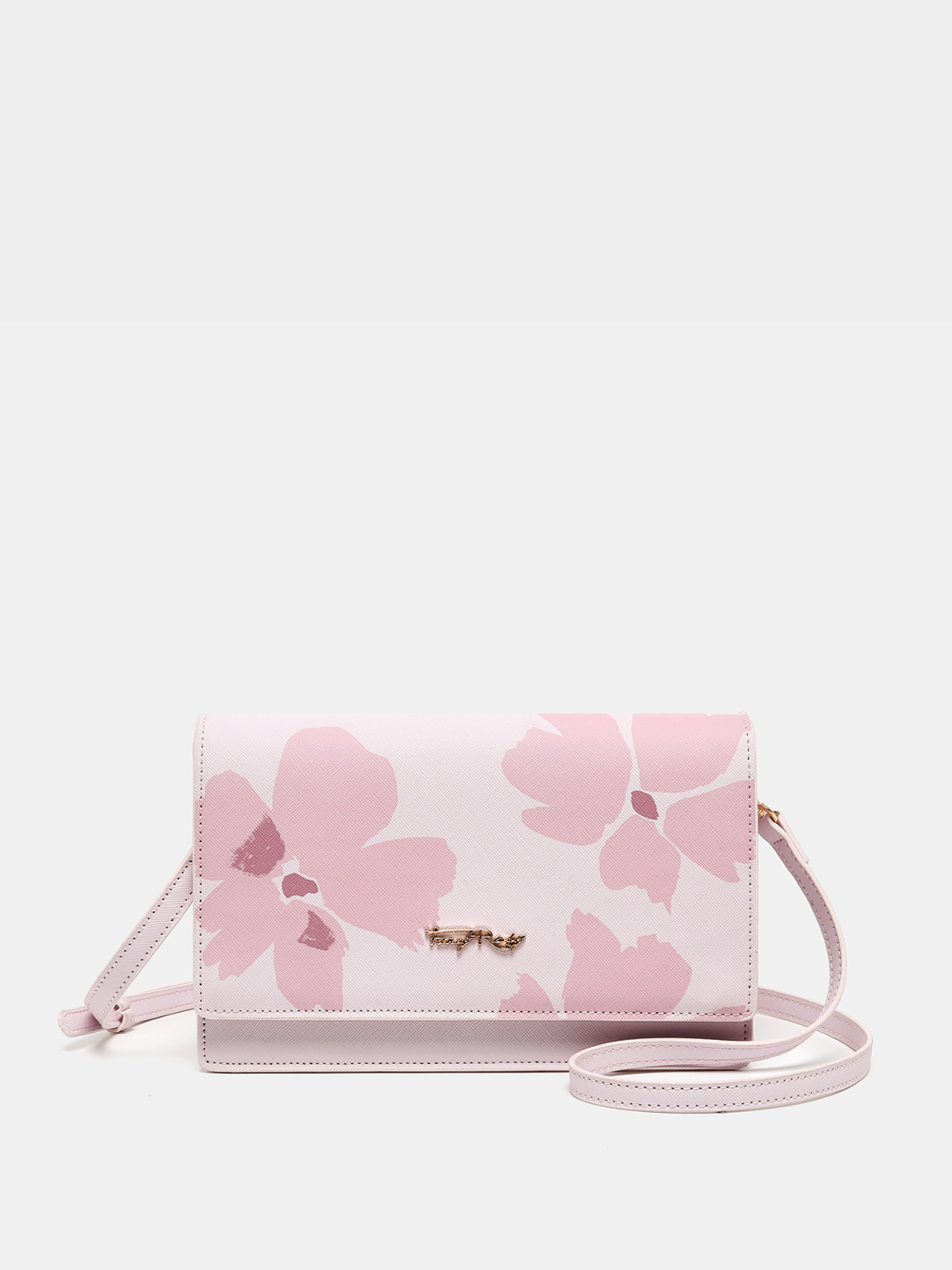 Rosy Romance Floral Print Shoulder Bag