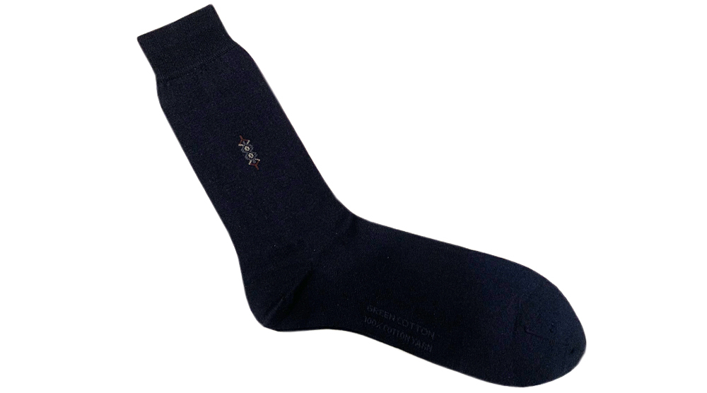 襪中長度 (薄) (黑色)