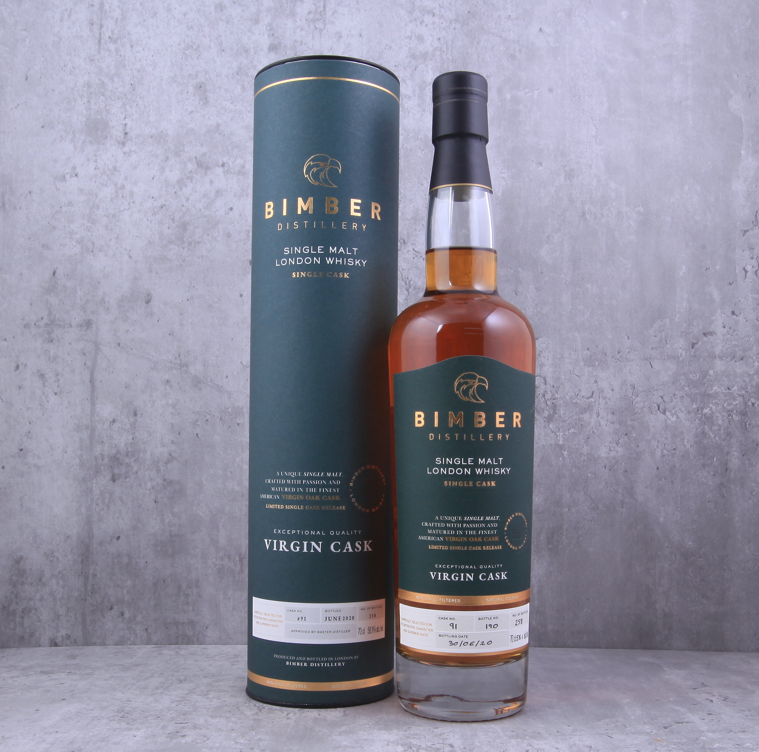 Bimber 2016 Virgin Oak Single Cask #91 58.1%