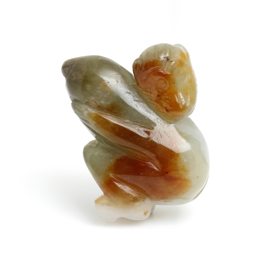 靈猴獻壽天然紅翡翠玉墜項鍊-十二生肖-猴-雅紅珠寶