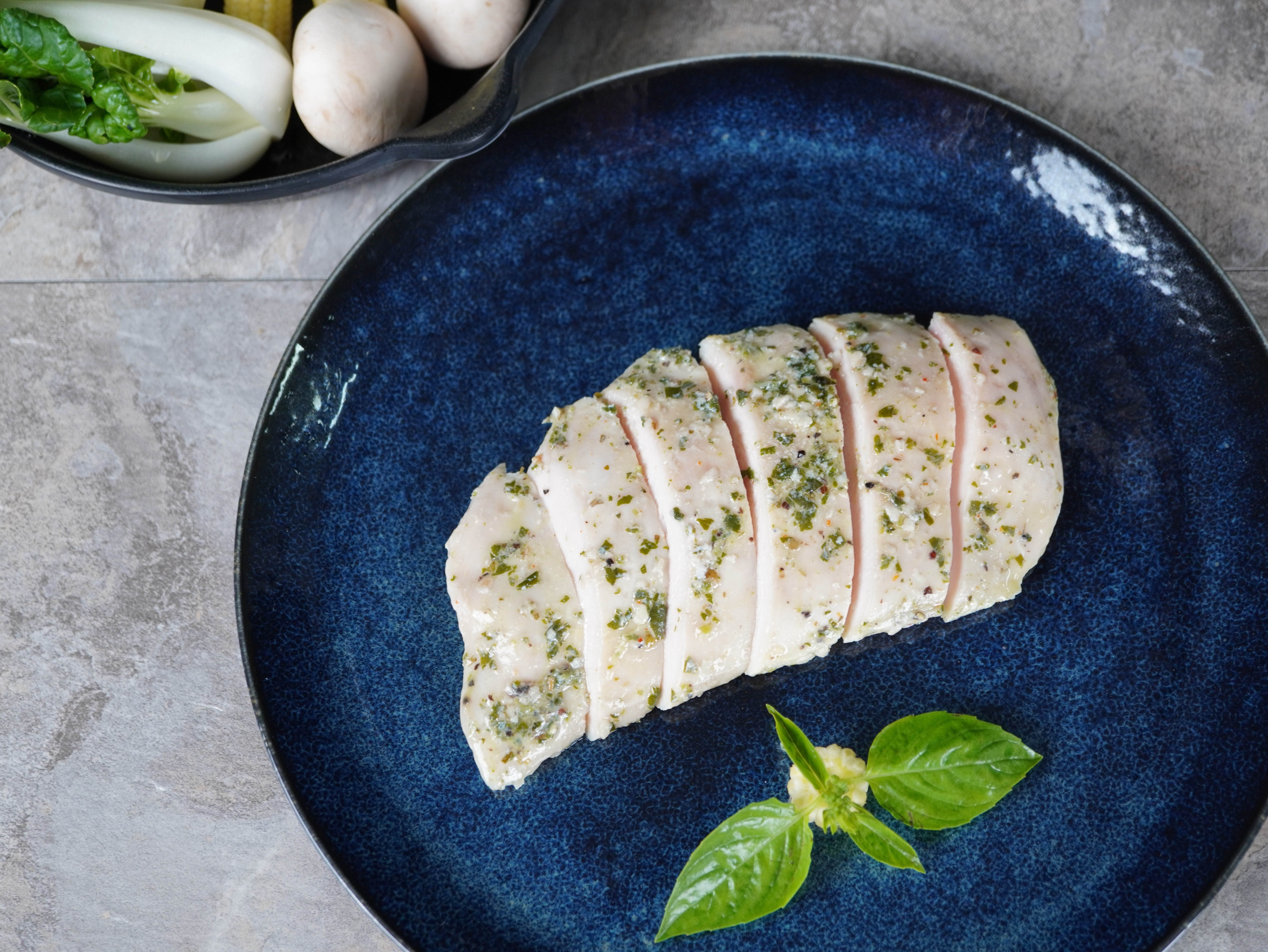 大盛舒食料理 青醬舒肥雞胸（義式風味）