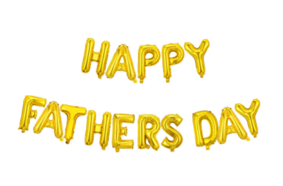 气球 HAPPY FATHERS DAY 金色